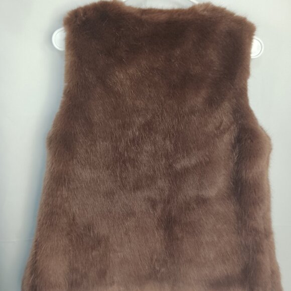 Forever 21 Mauve Faux Fur Vest Size S - Picture 5 of 5